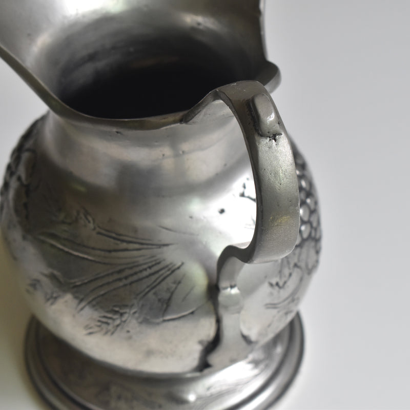Vintage Pewter Pitcher Raisins