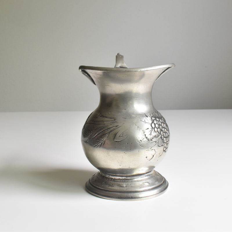 Vintage Pewter Pitcher Raisins