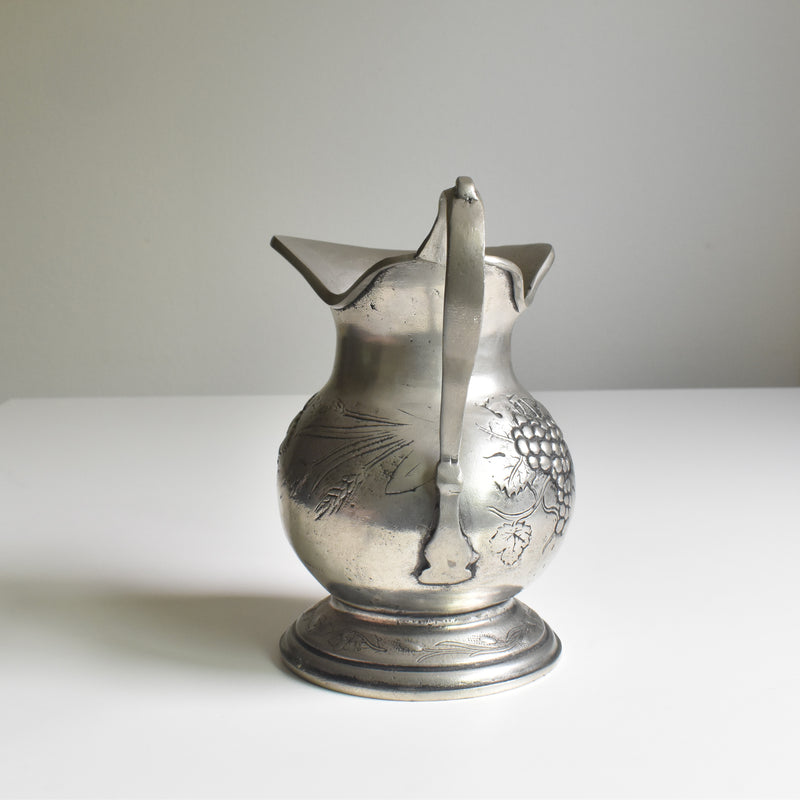 Vintage Pewter Pitcher Raisins