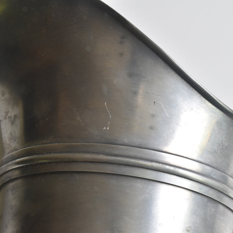 Vintage Pewter Flower Vase Casque