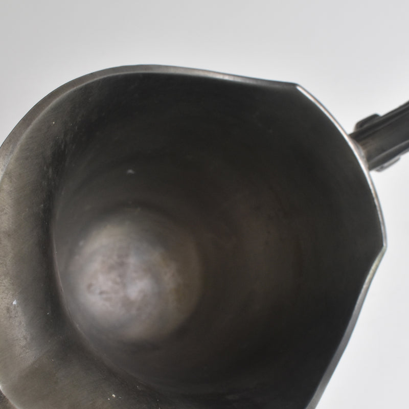 Vintage Pewter Flower Vase Casque