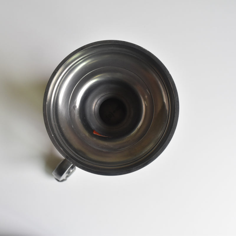 Vintage Pewter Flower Vase Casque