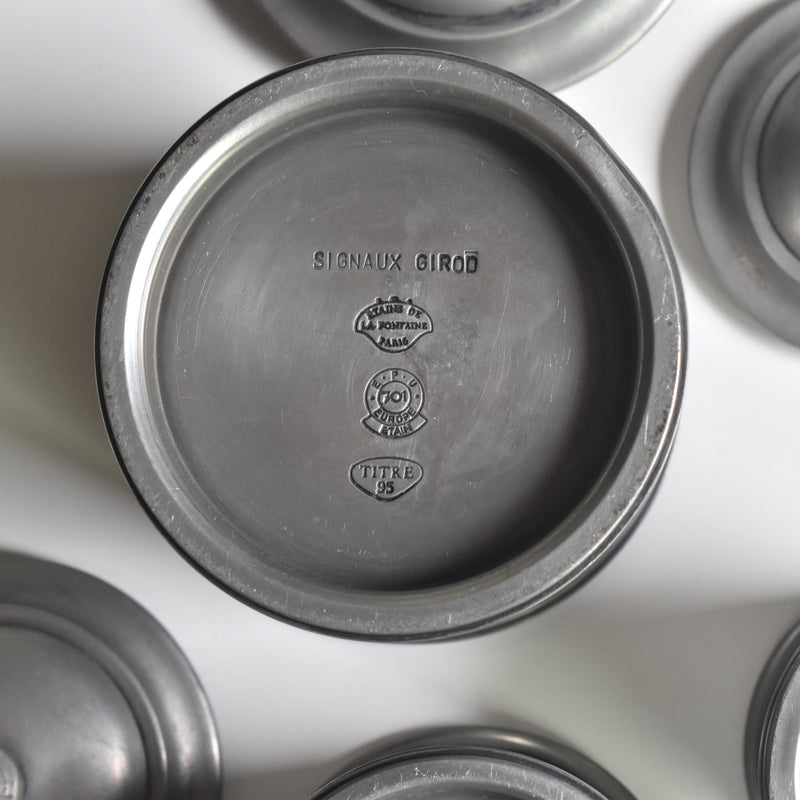 Vintage Pewter Small Box Set of 3