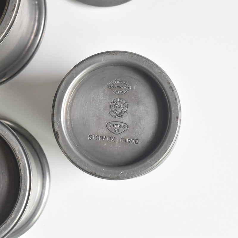 Vintage Pewter Small Box Set of 3