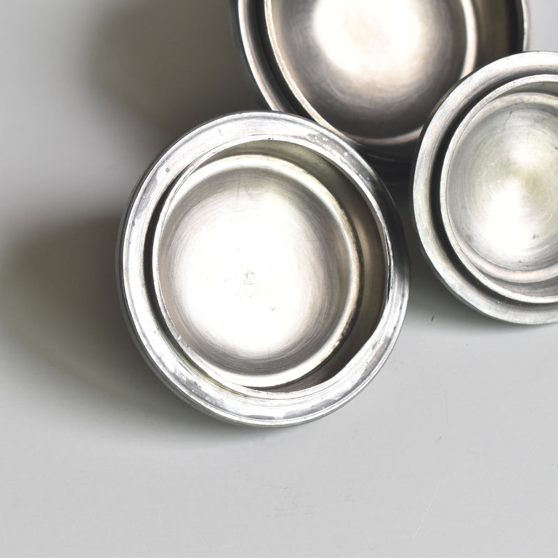 Vintage Pewter Small Box Set of 3