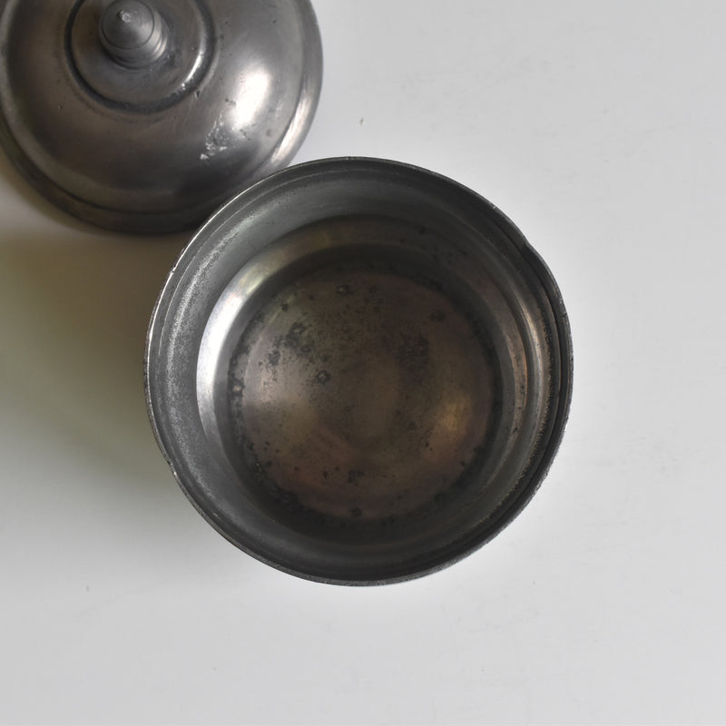 Vintage Pewter Sugar Pot LES ETAINS DE PARIS