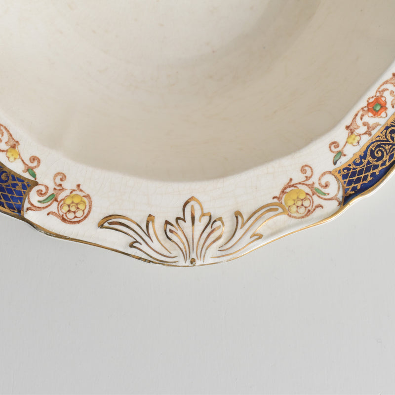 Vintage Fruit Service Bowl Alfred Meakin Golden Glory