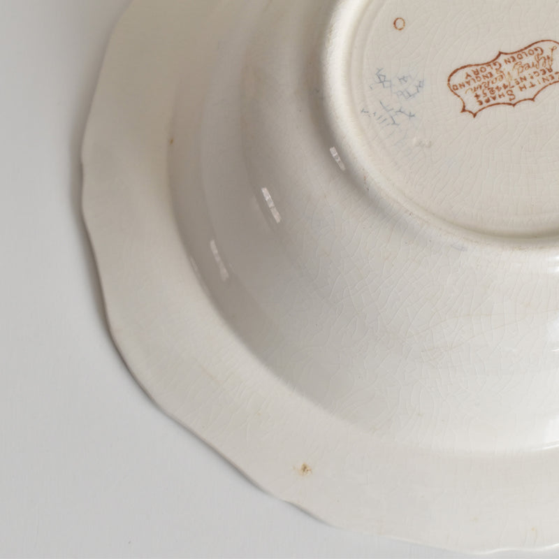 Vintage Fruit Service Bowl Alfred Meakin Golden Glory
