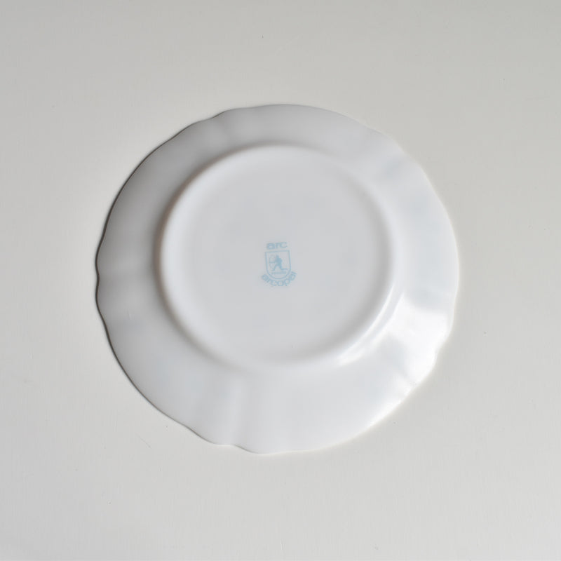 Vintage Dessert Plate, Arcopal Myosotis (Forget-me-not) B