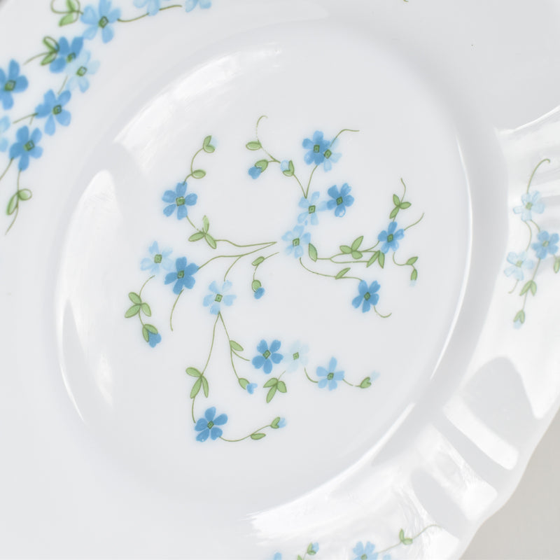 Vintage Dessert Plate, Arcopal Myosotis (Forget-me-not) B