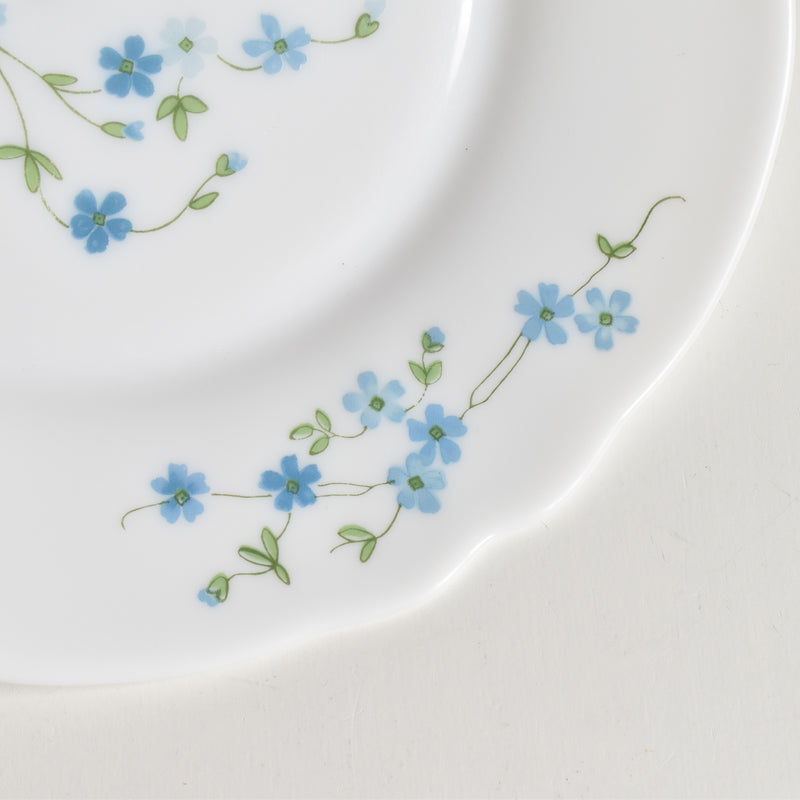 Vintage Dessert Plate Arcopal Myosotis (Forget-me-not) C