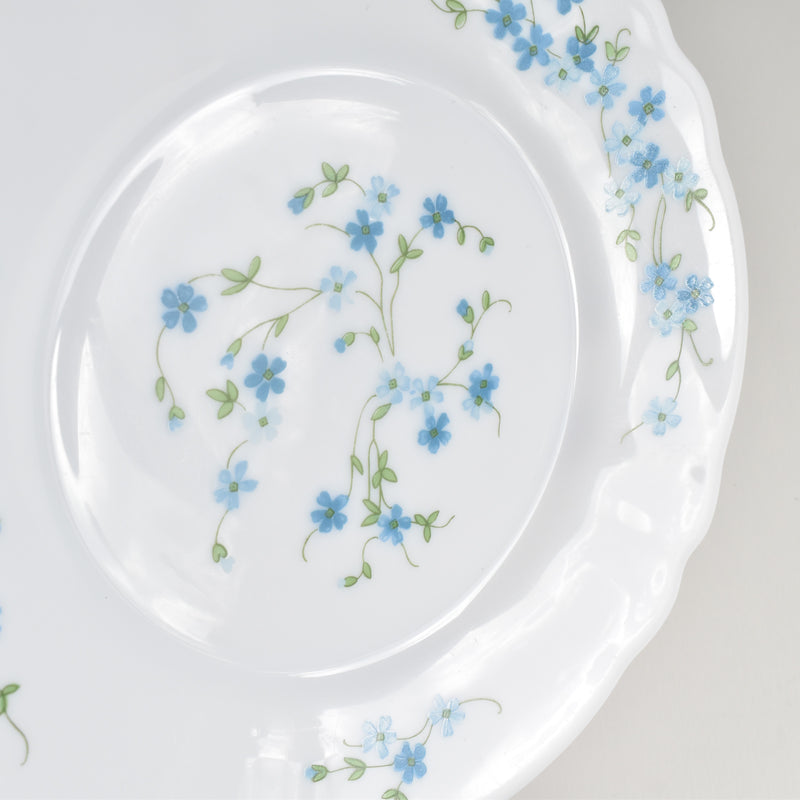 Vintage Dessert Plate Arcopal Myosotis (Forget-me-not) C