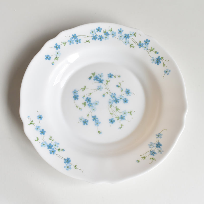 Vintage Deep Plate Arcopal Myosotis (Forget-Me-Not) A