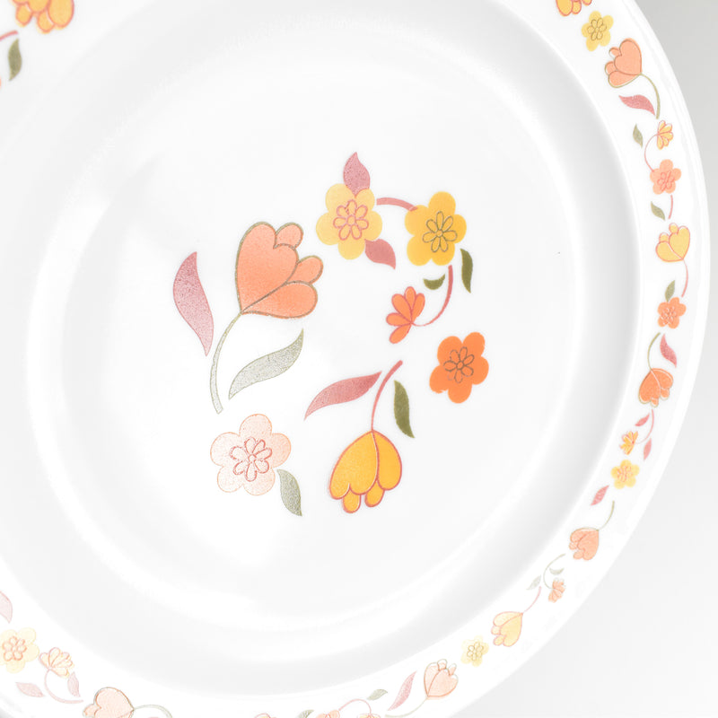 Vintage Arcopal Plate - Fleur Orange (Orange Flower) A