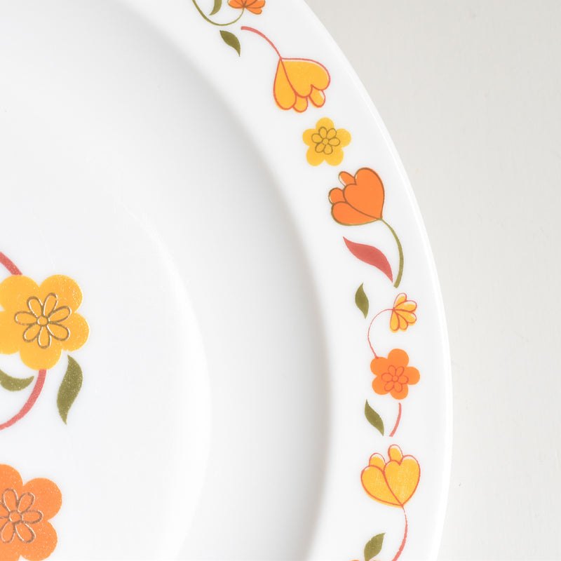 Vintage Arcobal Fleur Orange Plate C