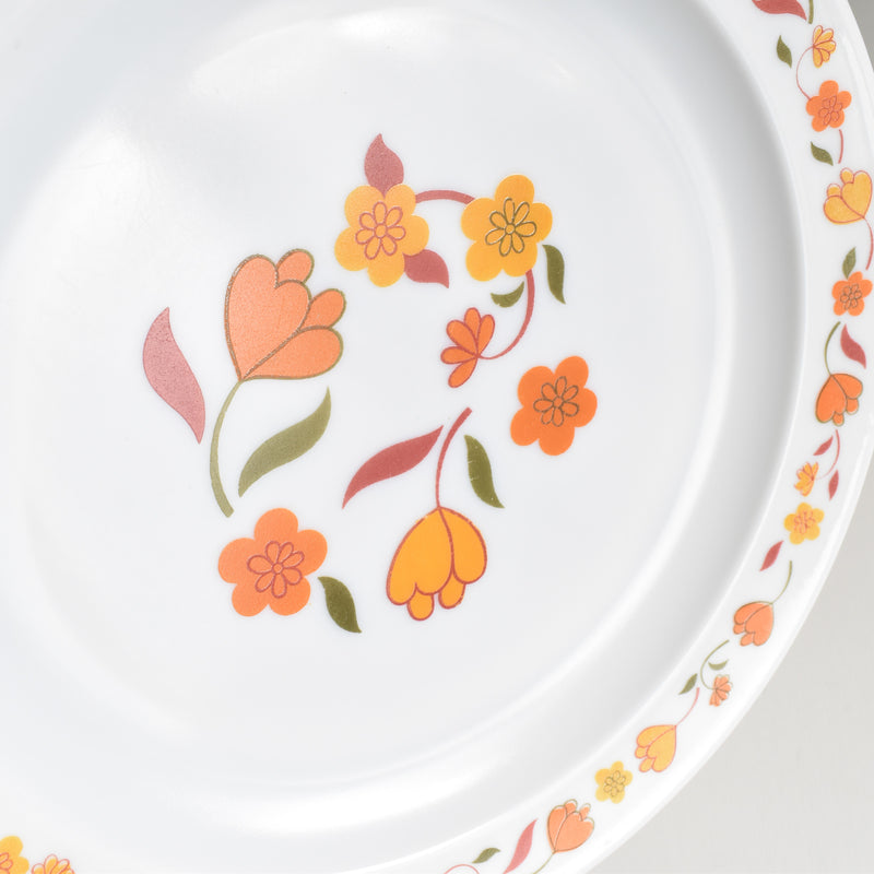 Vintage Arcobal Fleur Orange Plate C