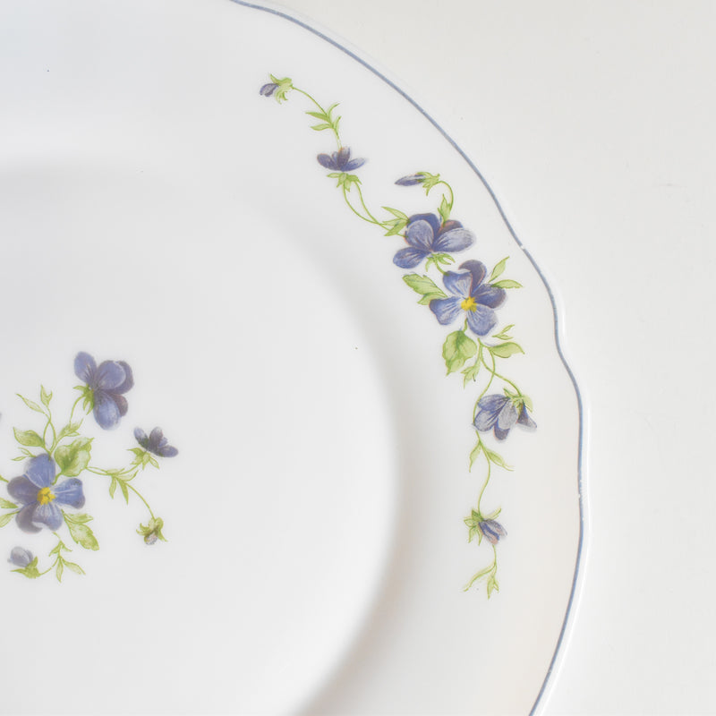 Vintage Large Plate - Arcopal Violettes
