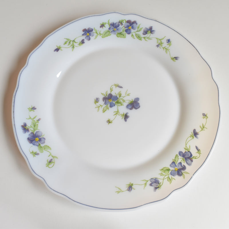 Vintage Large Plate - Arcopal Violettes