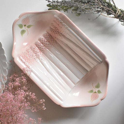 ヴィンテージアスパラガスサービスプレート サラン