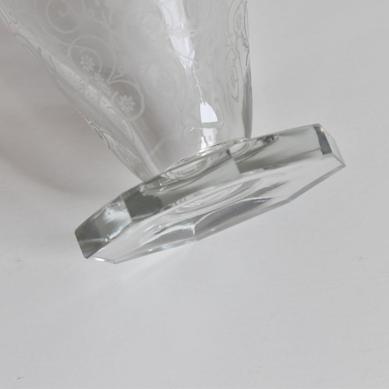 Vintage Crystal Glass Water Glass