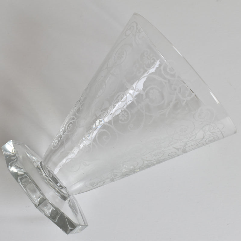 Vintage Crystal Glass Water Glass
