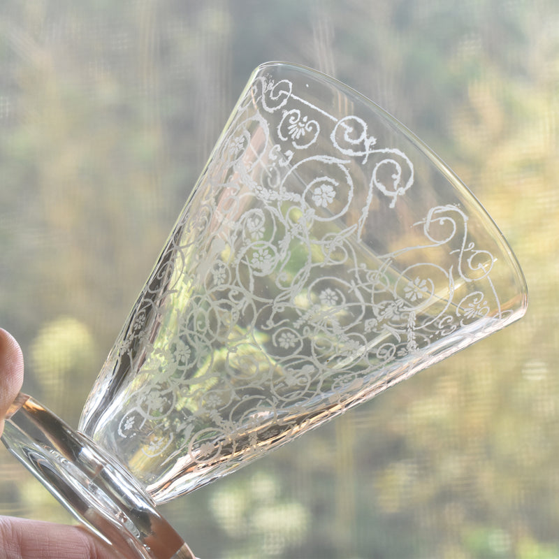 Vintage Crystal Glass Water Glass
