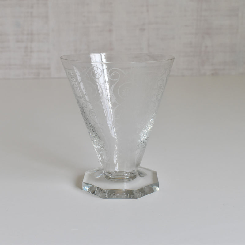Vintage Crystal Glass Water Glass