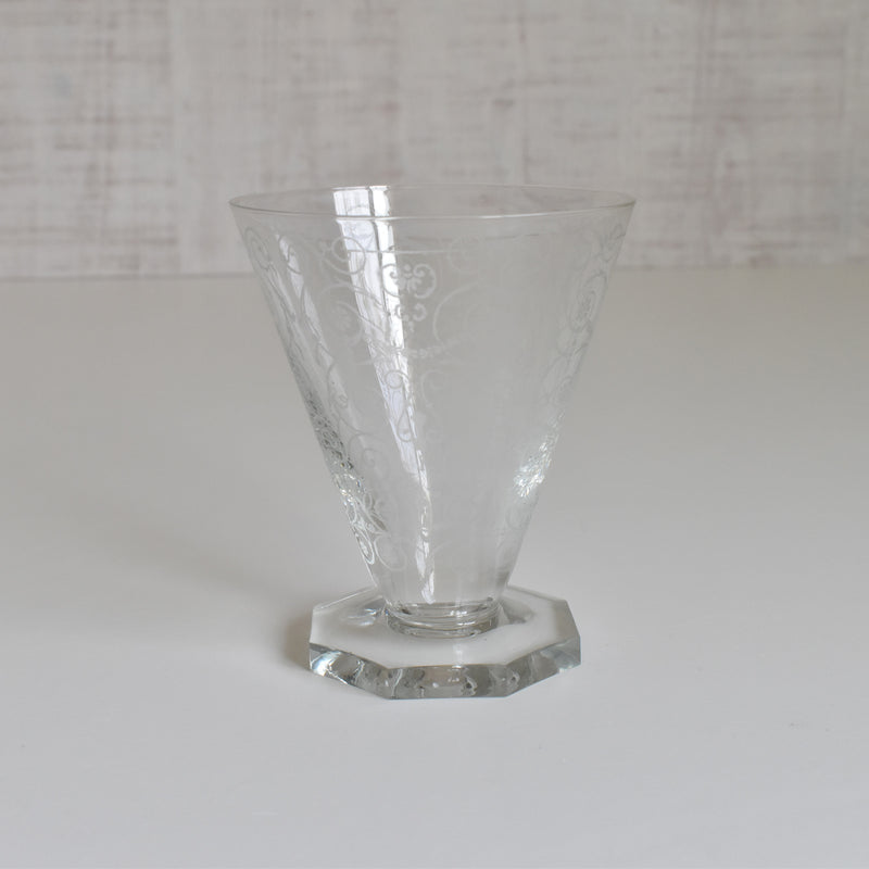 Vintage Crystal Glass Water Glass
