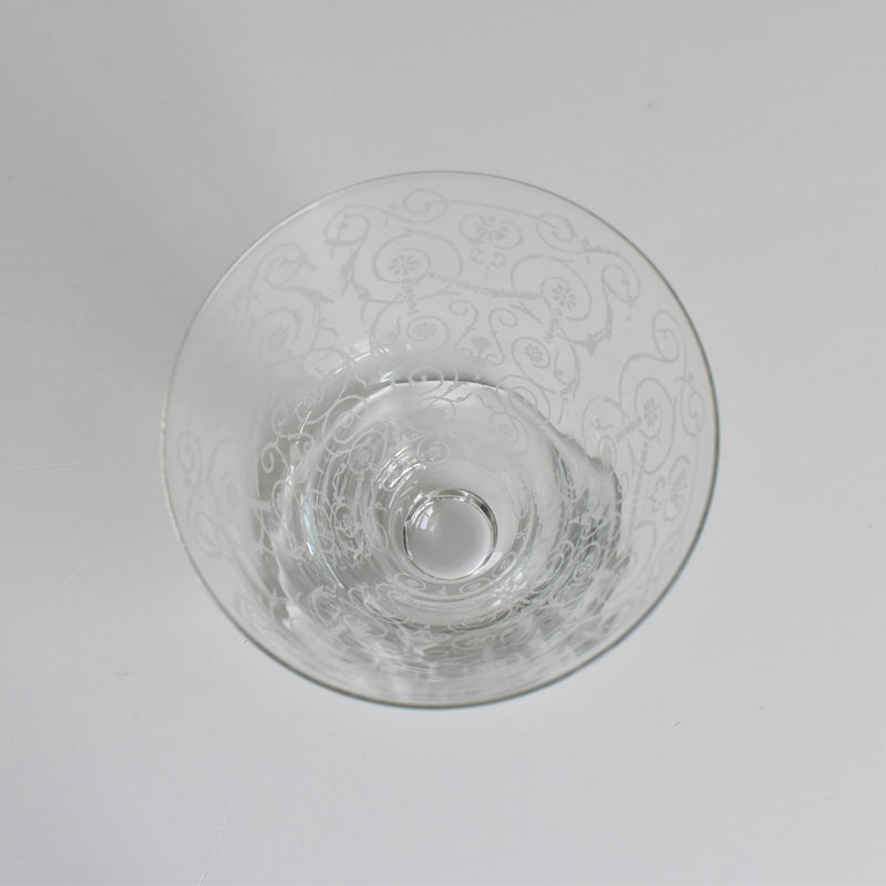 Vintage Crystal Glass Water Glass