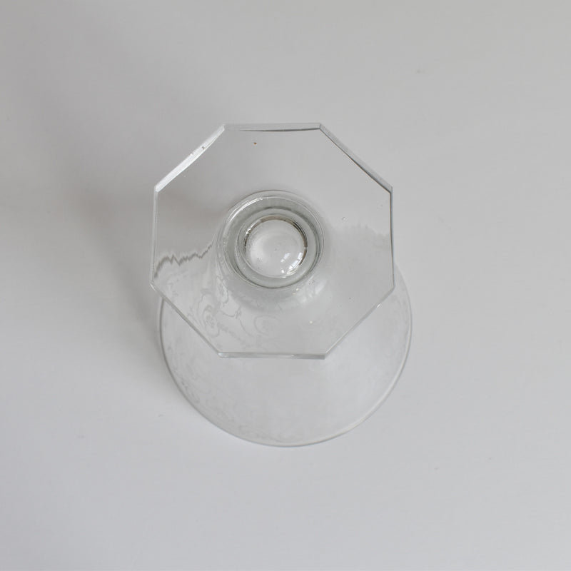 Vintage Crystal Glass Water Glass