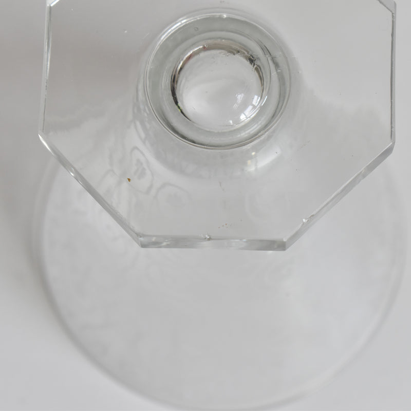 Vintage Crystal Glass Water Glass