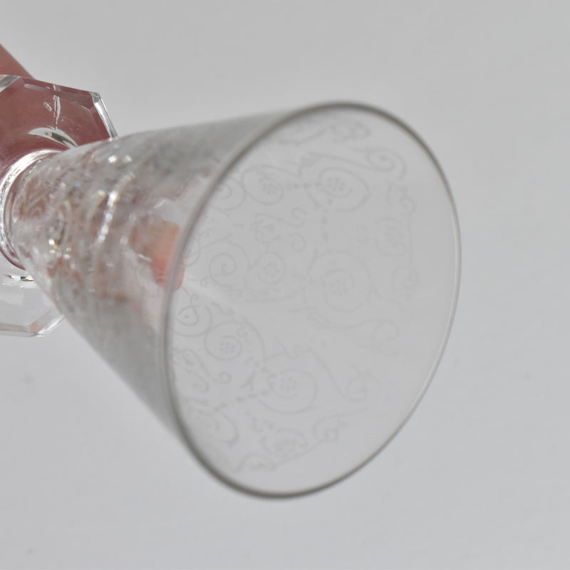 Vintage Crystal Glass Liqueur Glass