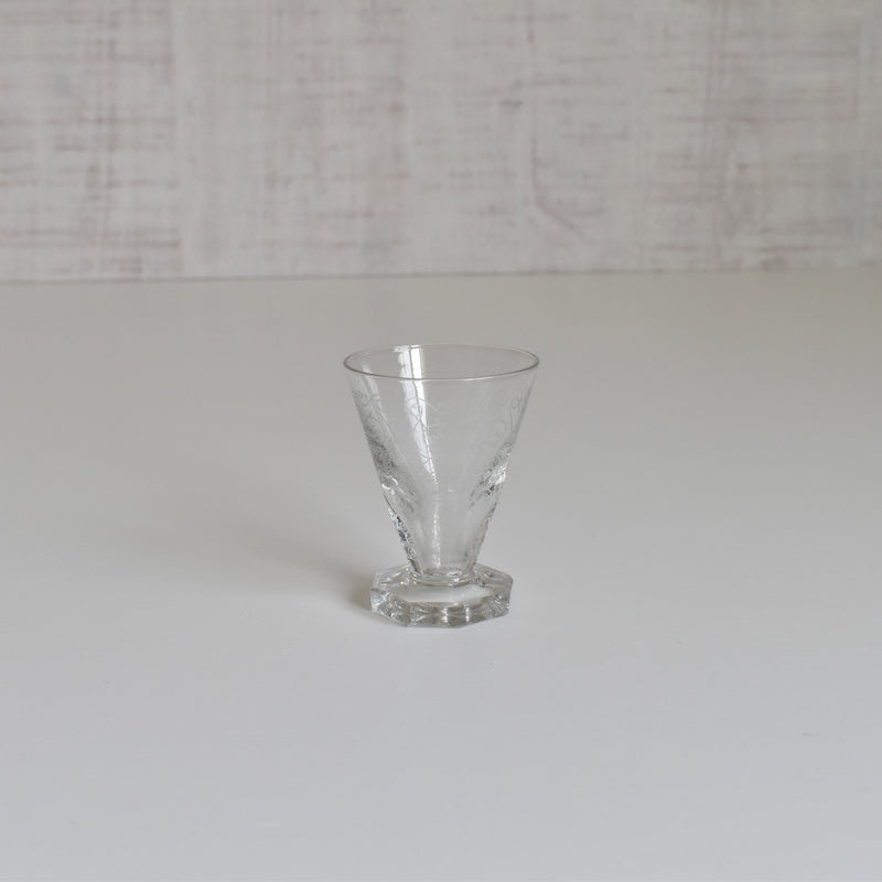 Vintage Crystal Glass Liqueur Glass