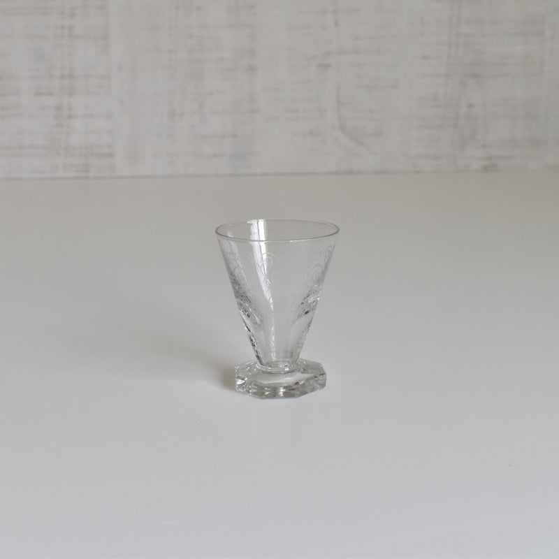 Vintage Crystal Glass Liqueur Glass