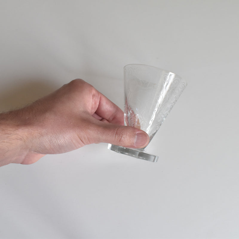 ヴィンテージクリスタルガラス ワイングラス