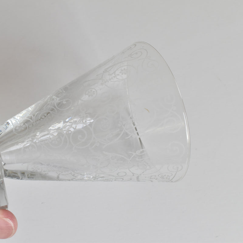 ヴィンテージクリスタルガラス ワイングラス