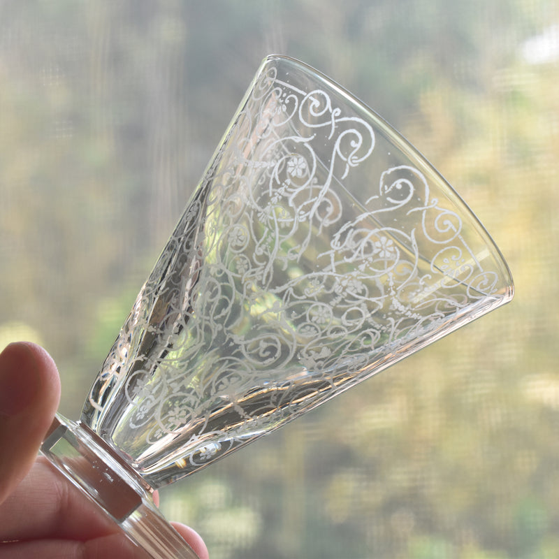 ヴィンテージクリスタルガラス ワイングラス