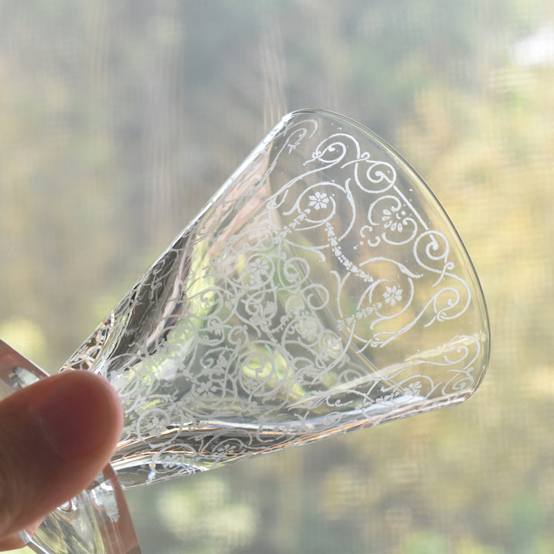 ヴィンテージクリスタルガラス ワイングラス