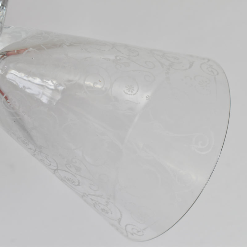 ヴィンテージクリスタルガラス スモールワイングラス