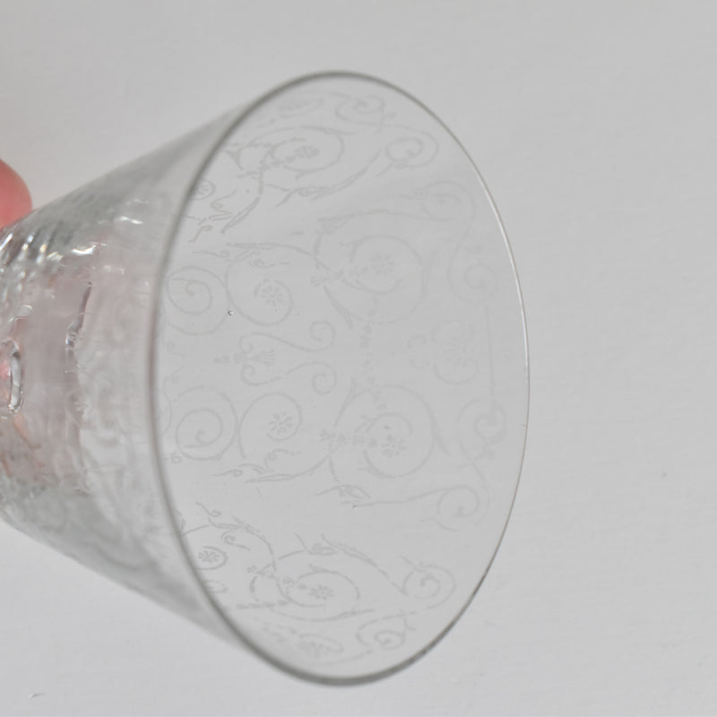 ヴィンテージクリスタルガラス スモールワイングラス