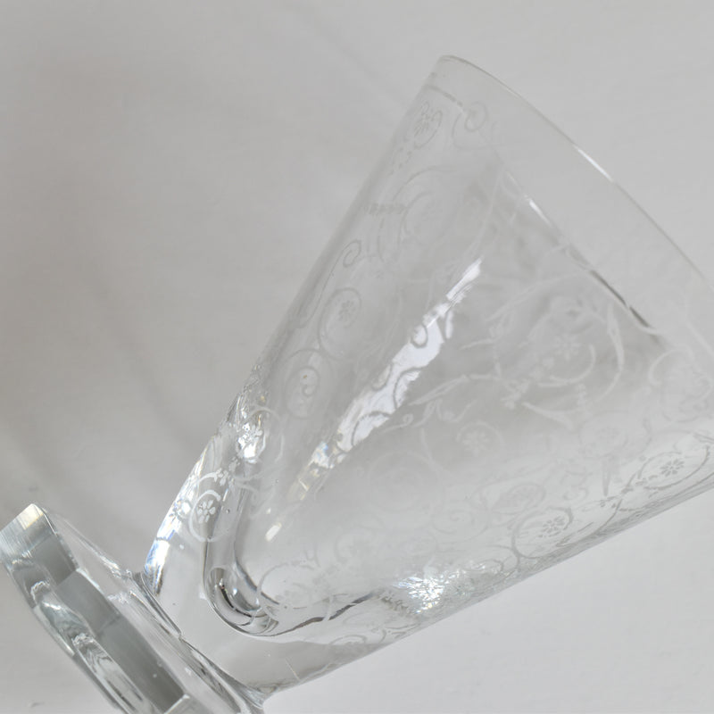 ヴィンテージクリスタルガラス スモールワイングラス