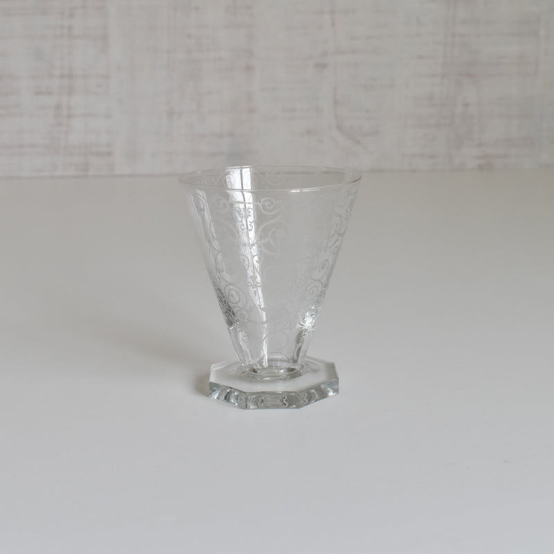 ヴィンテージクリスタルガラス スモールワイングラス