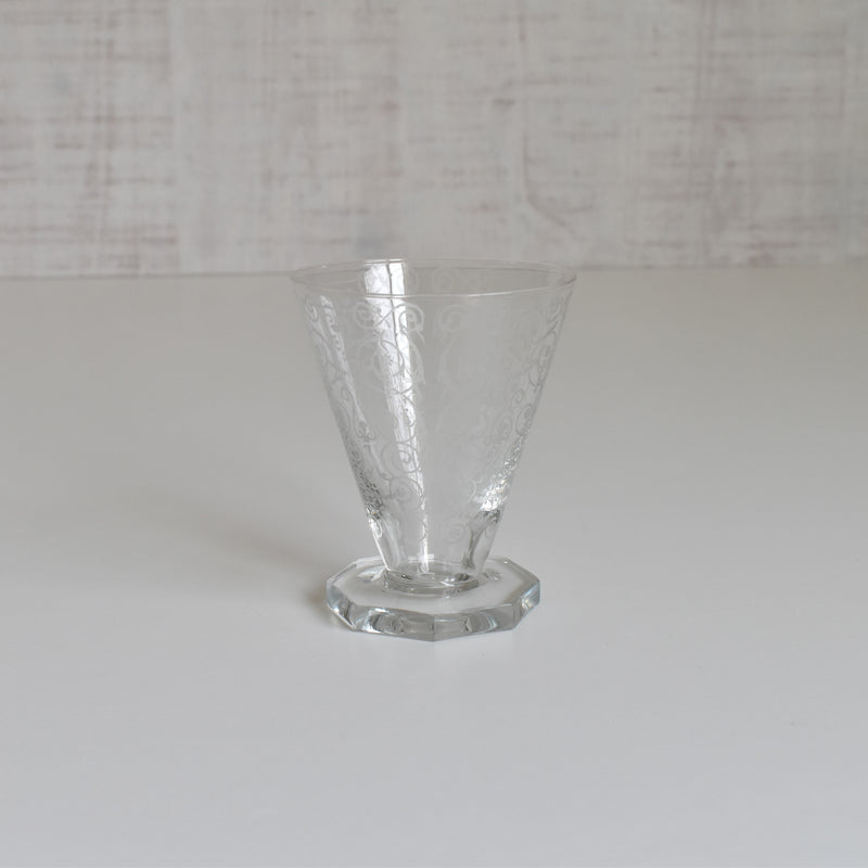 ヴィンテージクリスタルガラス スモールワイングラス
