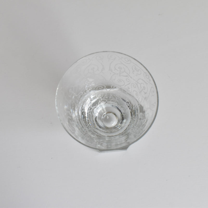 ヴィンテージクリスタルガラス スモールワイングラス