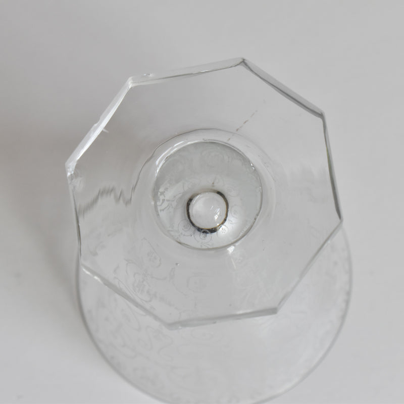 ヴィンテージクリスタルガラス スモールワイングラス