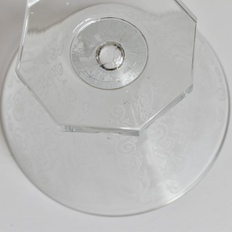 Vintage Crystal Glass Coupe