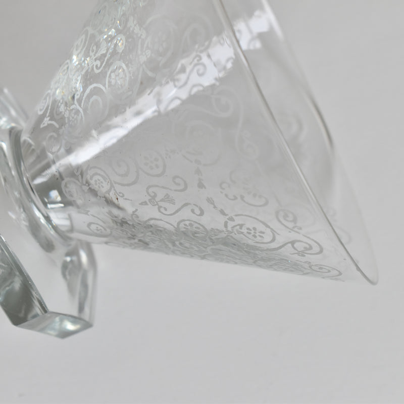 Vintage Crystal Glass Coupe
