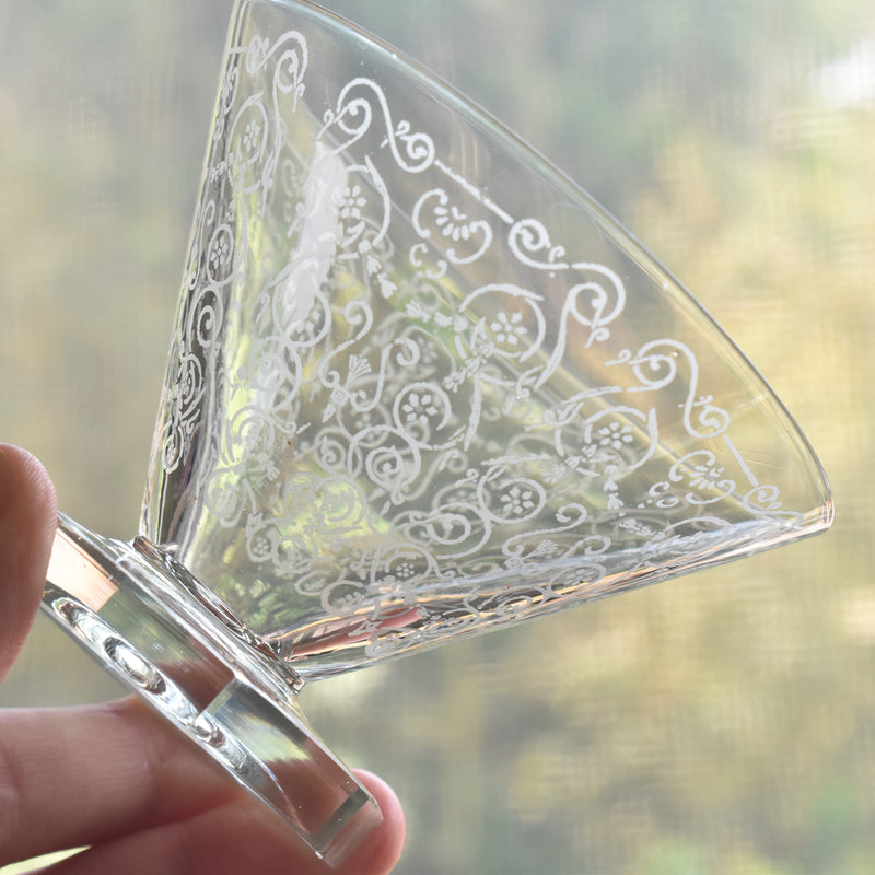 Vintage Crystal Glass Coupe