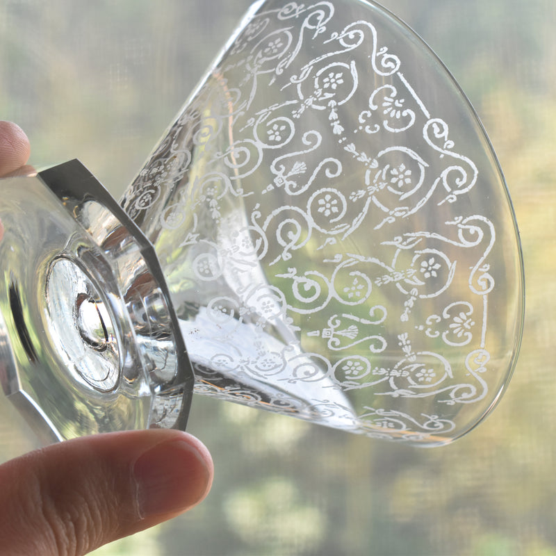 Vintage Crystal Glass Coupe