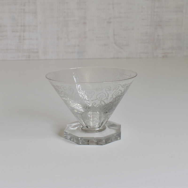 Vintage Crystal Glass Coupe